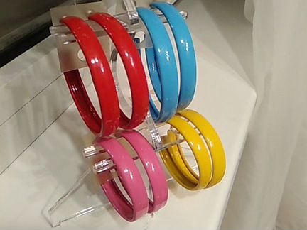 Серьги кольцами