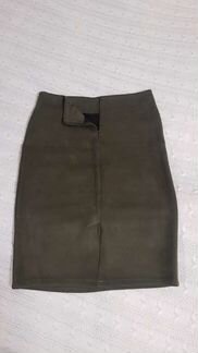 Юбка-карандаш, искусственная замша