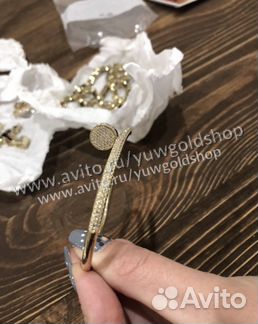 Золотой браслет 750 пр. с брил. 2.3 ct, 30 гр