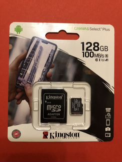 Карта памяти Kingston 128Gb 100Mb/s Оригинал