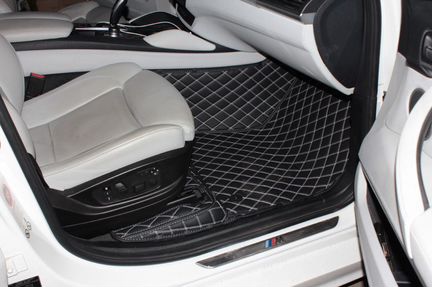 3D 5D автоковрики из эко кожи BMW X6 F16 бмв Ф16