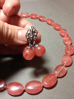 Комплект украшений из кварца