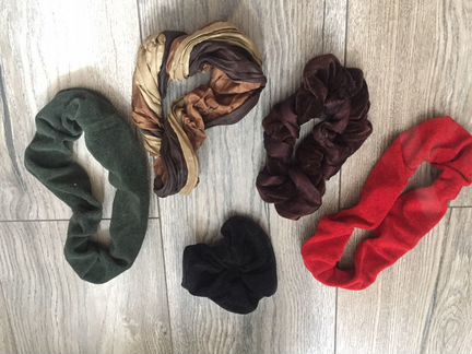 Резинки для волос (стразы, органза, цветы)