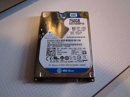 2.5 SATA WD 640Gb + 750Gb