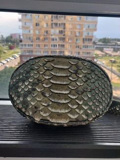 Сумка поясная из кожи питона