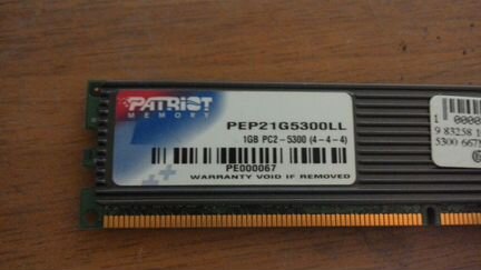 Модуль памяти DDR2 Patriot 1 Gb