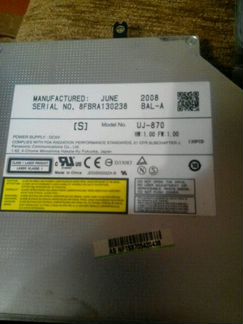 Dvd rw модель uj-870
