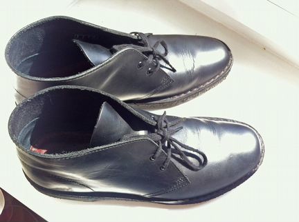 Ботинки Дезерты Clarks Desert Boot Black Polished