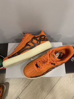 Nike Air Force skeleton orange 8US