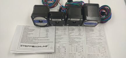 Шаговый двигатель StepperOnline Nema 17