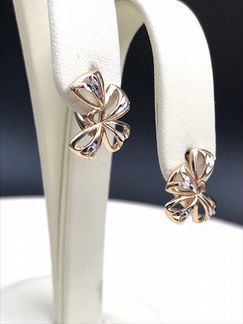 Золотые серьги 585 пробы РФ