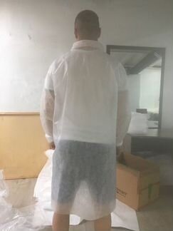 Халат медицинский из спанбонда защитный