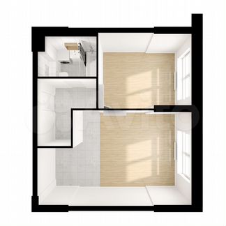 1-к апартаменты, 45 м², 26/28 эт.