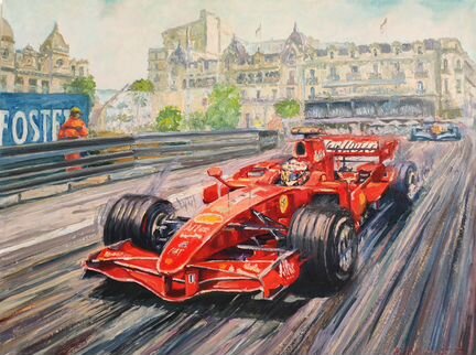 Ferrai Феррари Formula 1 -картины маслом на холсте