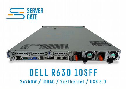 Сервер dell R630 10SFF 2 x E5-2623v3 32 GB