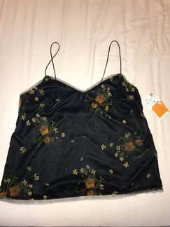 Zara Топ бархат новый