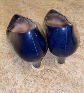 Туфли темно-синие натуральная кожа 40 размер