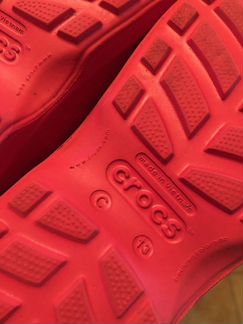 Сапожки Crocs красные р.30