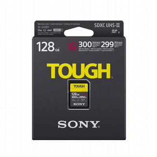 Sony sdxc 128GB Tough UHS-II 299/300mb/s U3,V90