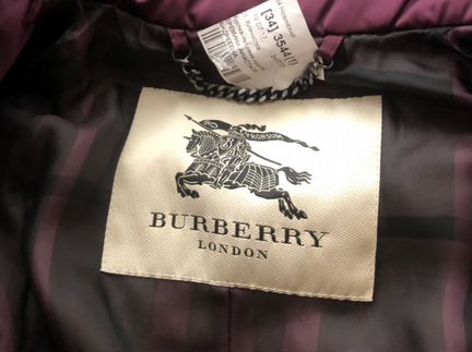 Куртка Burberry темно-фиолетовая