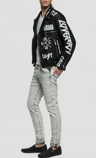 Кожаная куртка Replay косуха мужская