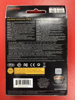 Карта памяти CompactFlash SanDisk ExtremePro 256Gb