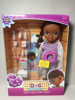 Кукла Доктор Плюшева музыкальная с инструментами