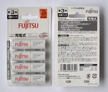 Fujitsu Eneloop AA HR-3UTC(4B) Japan