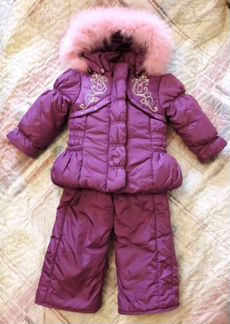 Зимний костюм для девочки 1 2 года