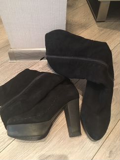 Сапоги замша