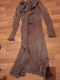 Кардиган темно серый шерстяной