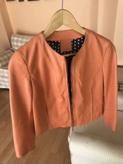 Кожаная куртка massimo dutti