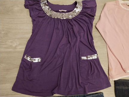 Юбка джинсовая,Кофта,футболка новая р.52-54