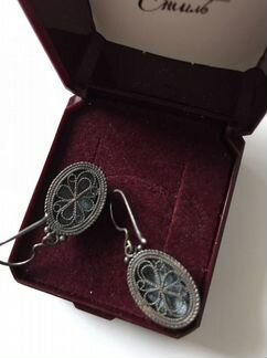 Серьги Финифть