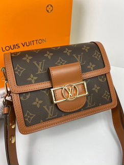 Женская сумка Louis Vuitton Dauphine премиум кожа