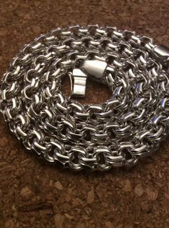 Серебряная цепь, «Бисмарк» 99,9 гр., длина 58см, ш