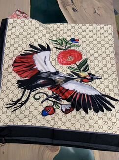 Платок Gucci журавль