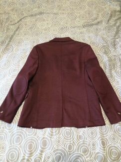 Пиджак для школы на 7 лет бордовый Tugi