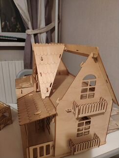 Деревянный конструктор Домик кукольный