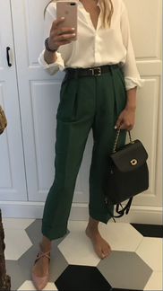 Брюки льняные Massimo Dutti