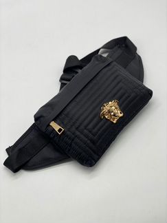 Новая поясная сумка Versace чёрная