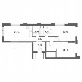 2-к квартира, 77.7 м², 27/41 эт.