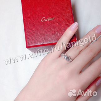 Золотое кольцо с бриллиантами Cartier