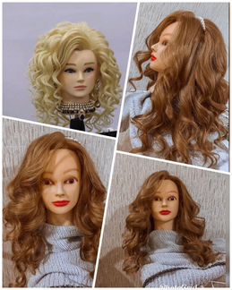 Болванка для причесок :100 натуральные волос