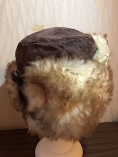 Шапка замша овчина, конец 70-х