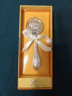 Погремушка «Ангел» серебро 925 новая