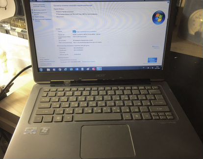 Ноутбук acer aspire S3 i5 RAM 4GB
