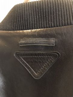 Кожаная двусторонняя куртка Prada