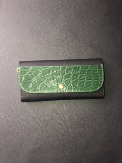 Кошелек женский из кожи крокодила и козы