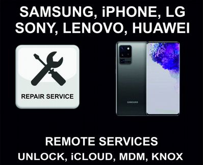 iPhone, iPad, SAMSUNG, LG Services, Remote Repair